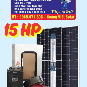 Combo - Biến Tần 18kw - 38 Tấm Pin 630W - Bơm Đông Zin 15HP