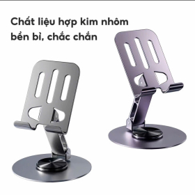 Giá đỡ Điện thoại Máy tính Bảng iPad HỢP KIM Xoay 360